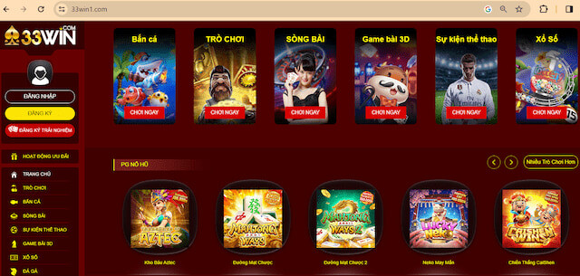 Link vào Trang chủ 33win casino chuẩn 2023