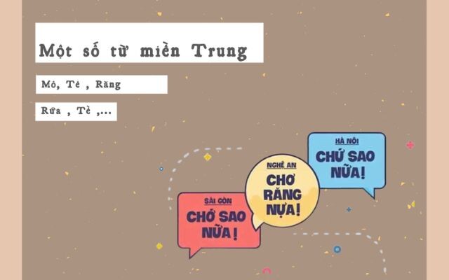 Một số từ ngữ địa phương các bạn nên biết